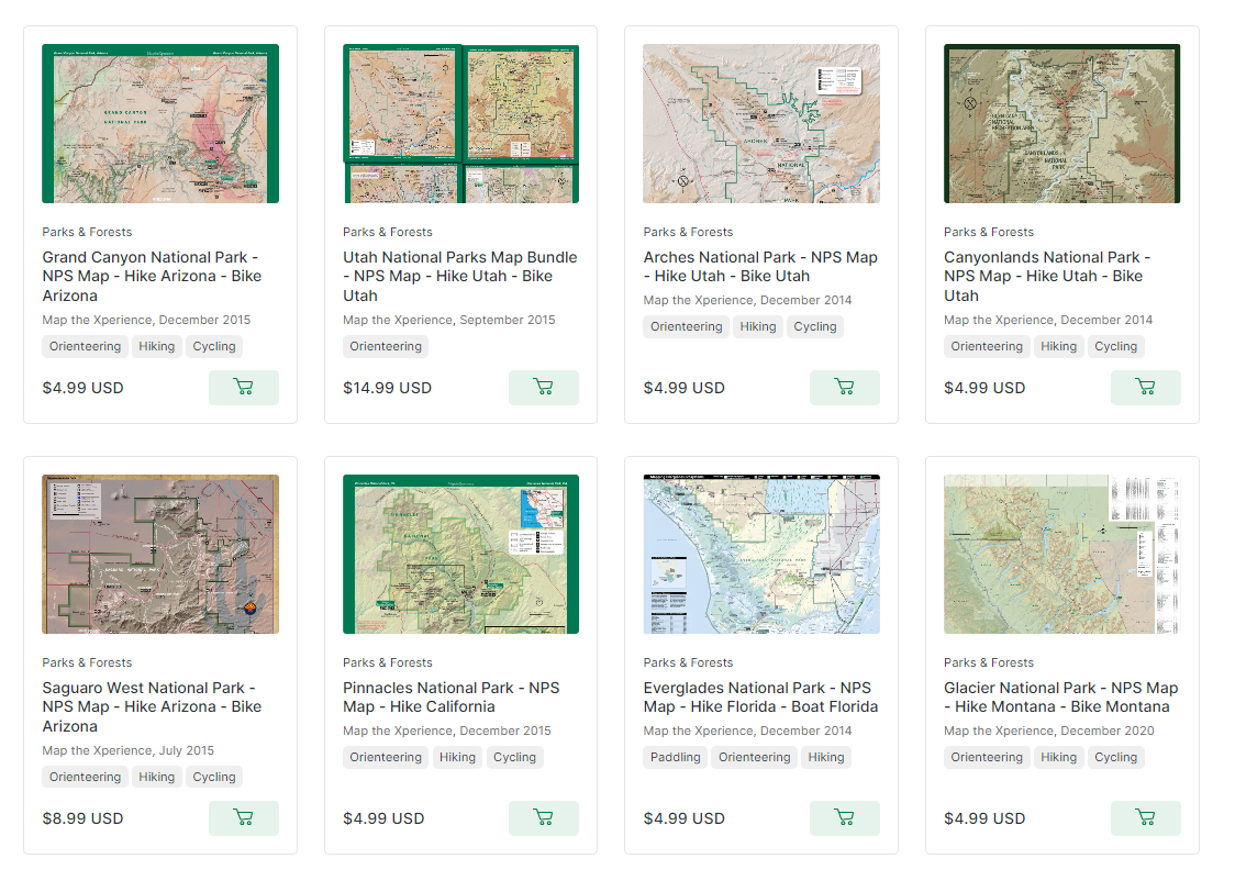 National Park GPS Mobile Maps | Avenza Map App