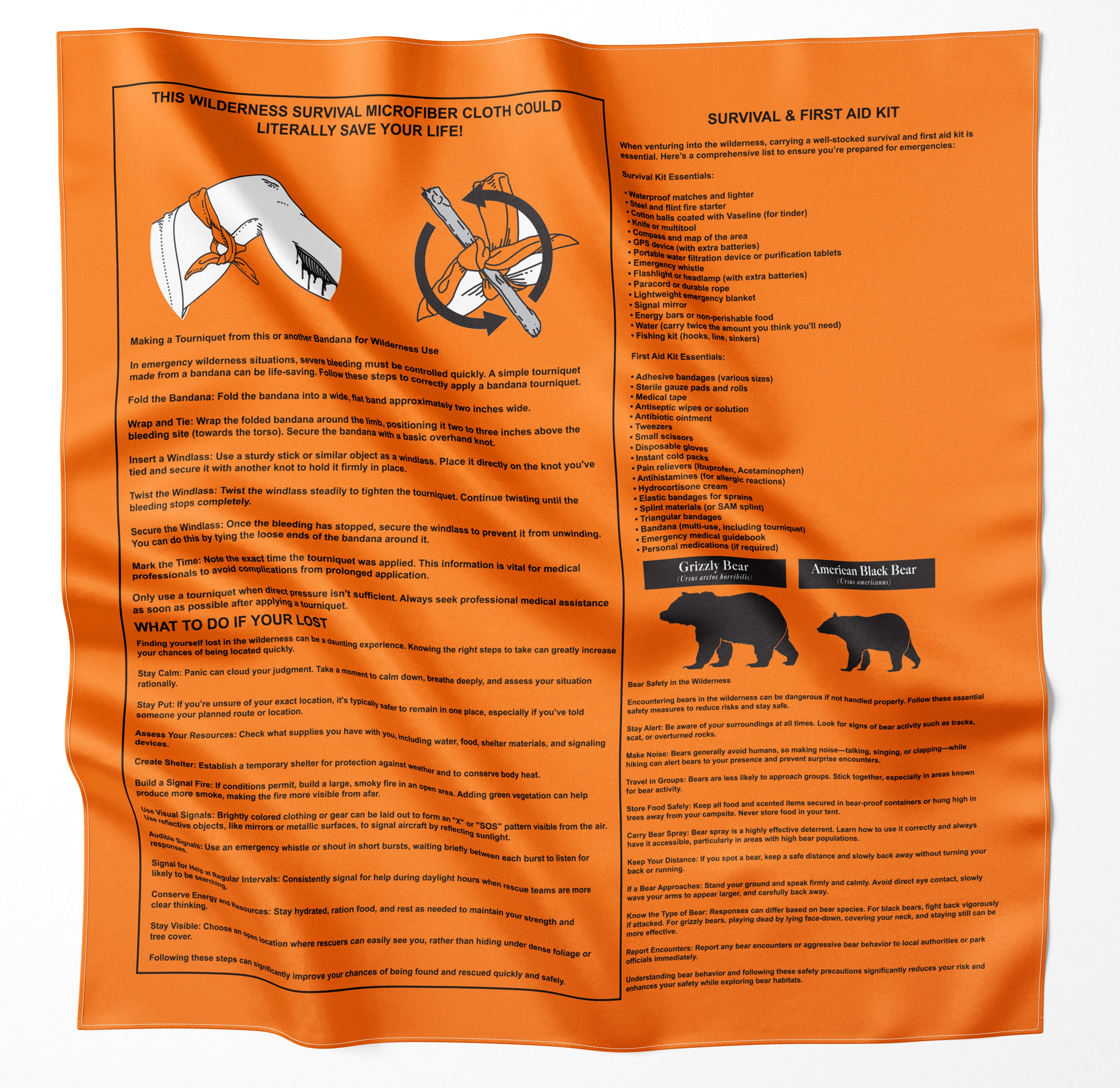 Survival Microfiber Bandana