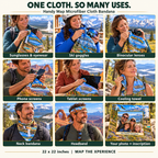 Bryce Canyon National Park – Microfiber Map Cloth Bandana