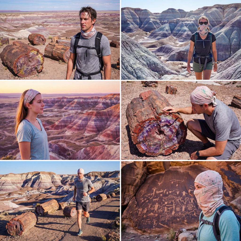 Petrified Forest National Park Map X Guard Neck Gaiter