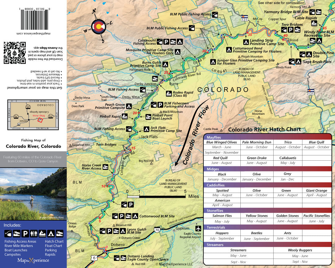 Colorado River, Colorado GPS Fishing Map