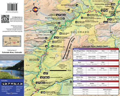 Colorado River GPS Fishing Map