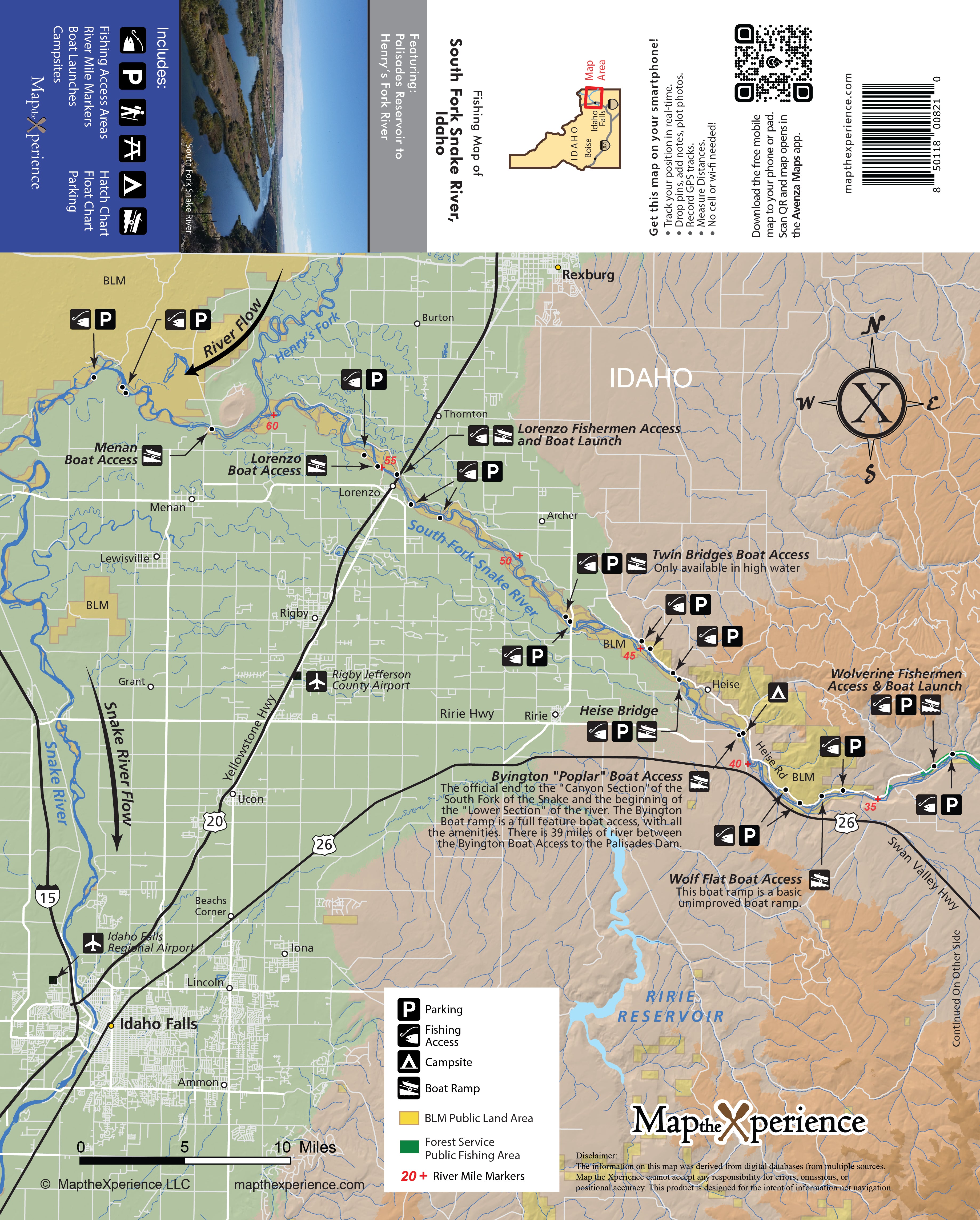South Fork Snake River Idaho Fly Fishing Map | Public Access Guide