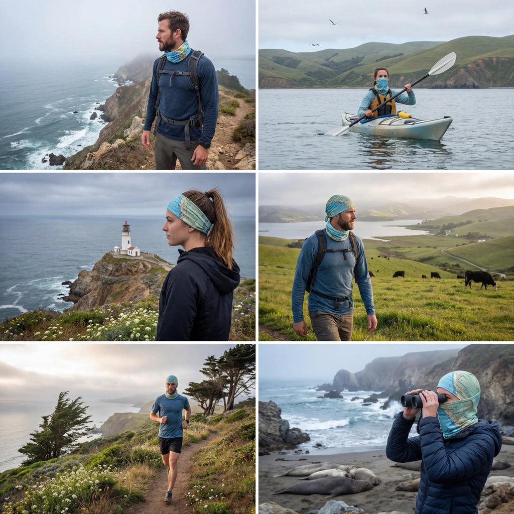 Point Reyes National Seashore Map X Guard Neck Gaiter