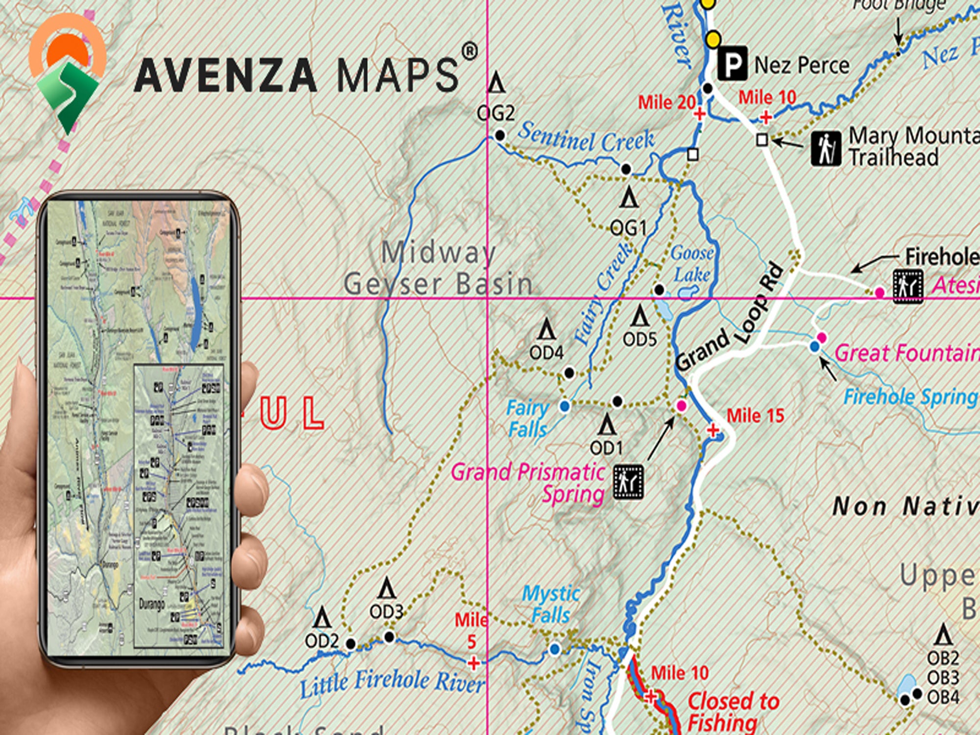 Colorado River, Colorado Pocket Fishing Map