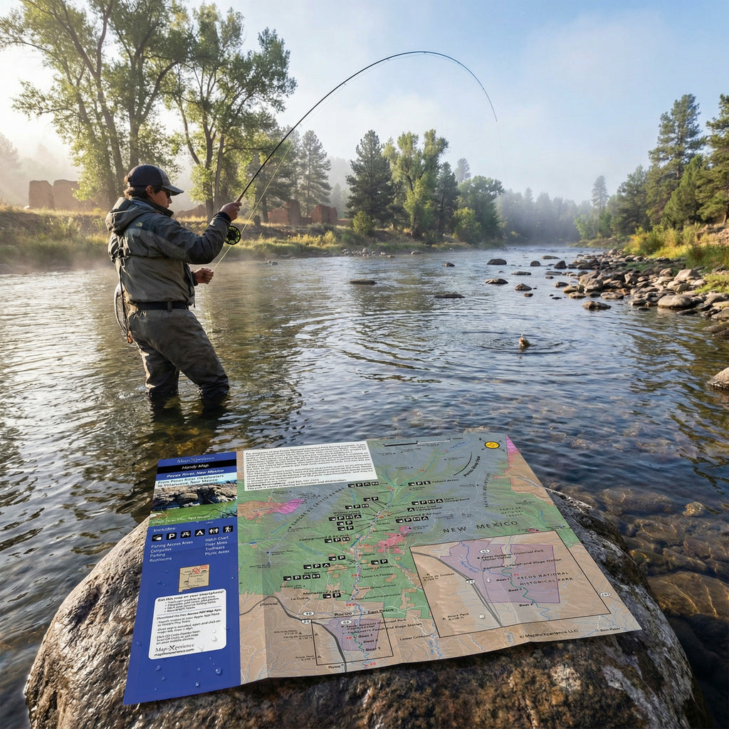 Pecos River New Mexico Fly Fishing Map | Public Access Guide