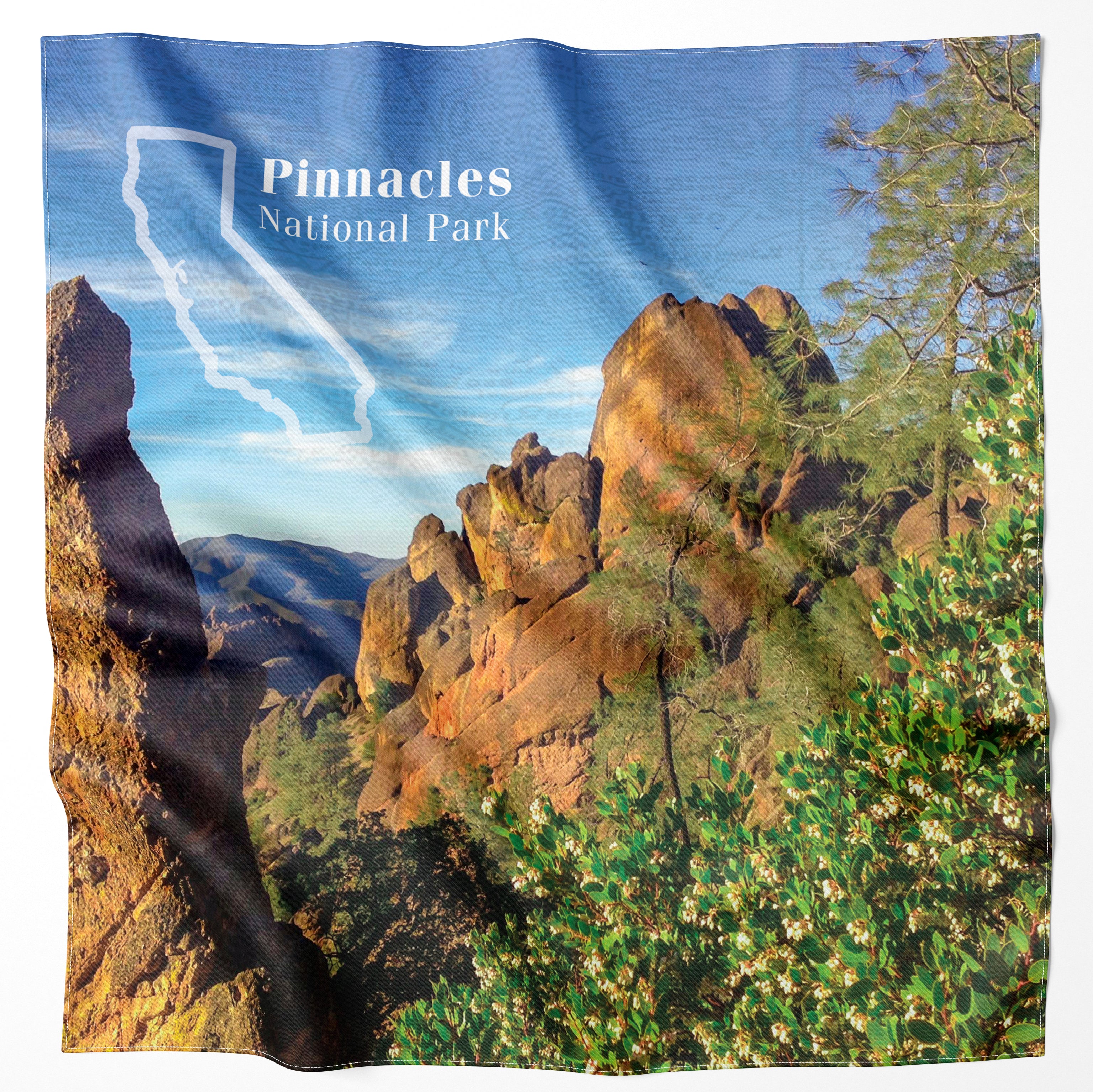 Pinnacles National Park Handy Map Bandana