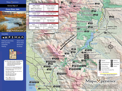 Provo River GPS Fishing Map