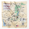 Provo River, Utah Microfiber Map Bandana