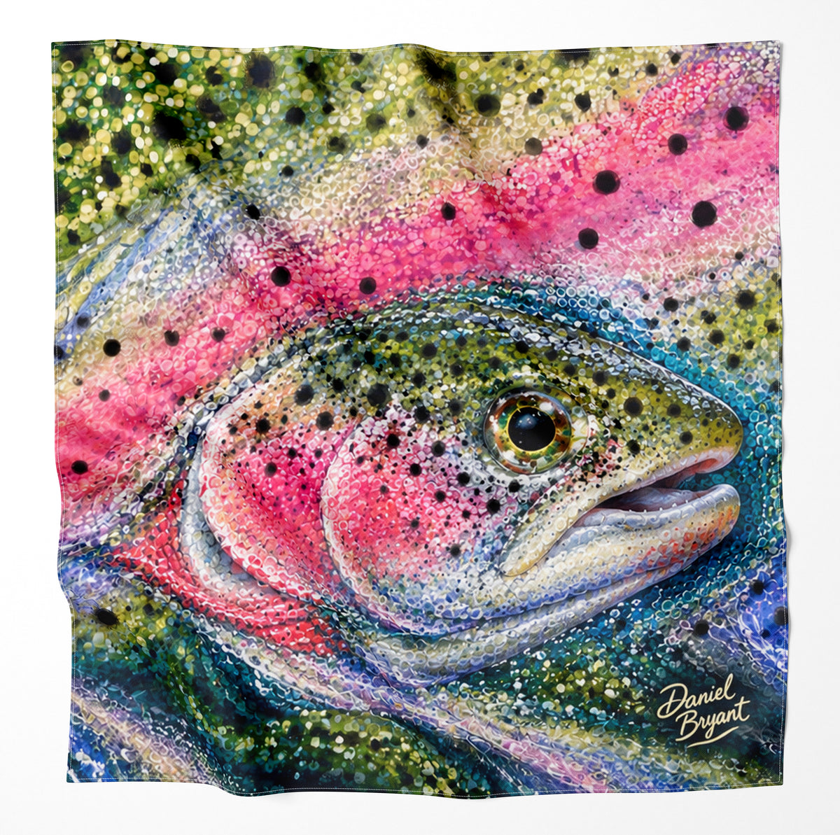 Rainbow Trout Microfiber Cloth Bandana