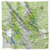 National Park Microfiber Map Bandana