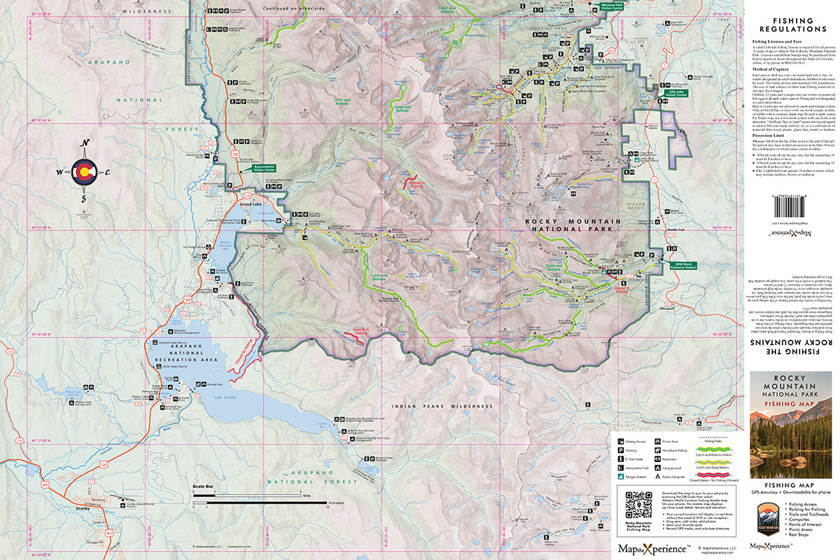 Rocky Mountain National Park Fishing Map | Access Guide