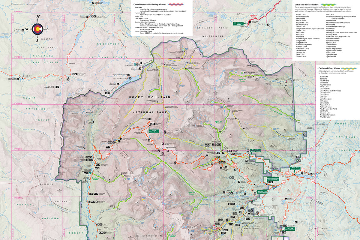 Rocky Mountain National Park Fishing Map | Access Guide