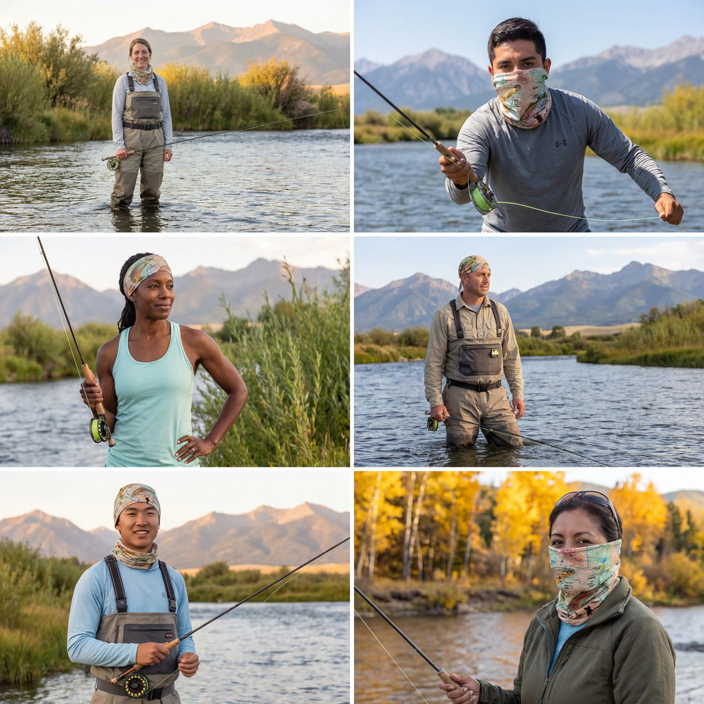 Ruby River Montana Map X Guard Neck Gaiter
