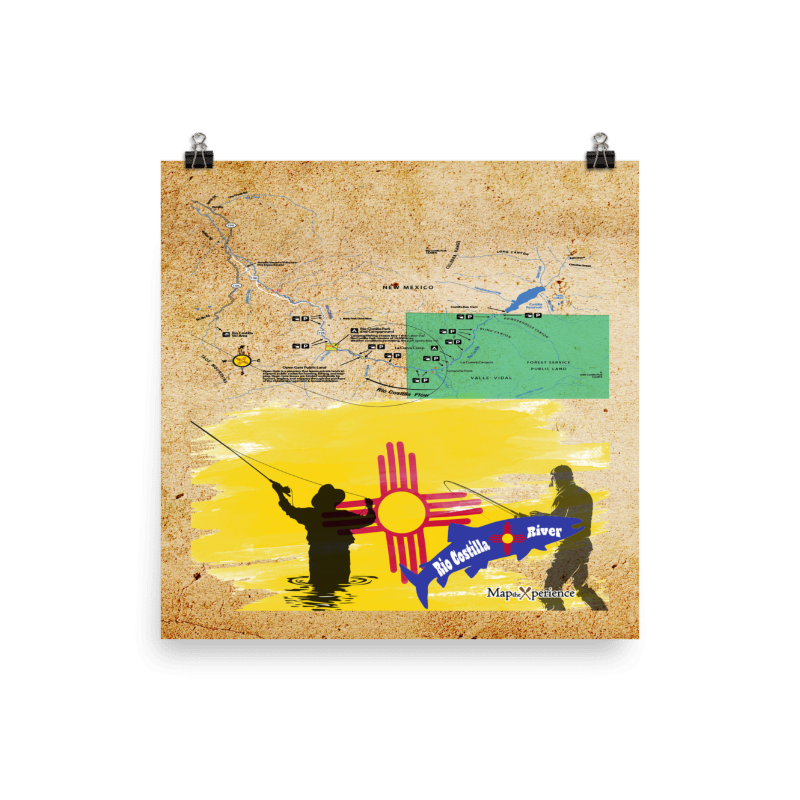 Rio Costilla River, New Mexico Map Poster | Free Mobile Map