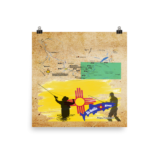 Rio Costilla River, New Mexico Map Poster | Free Mobile Map