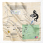 Rio Costilla River, New Mexico Microfiber Map Bandana