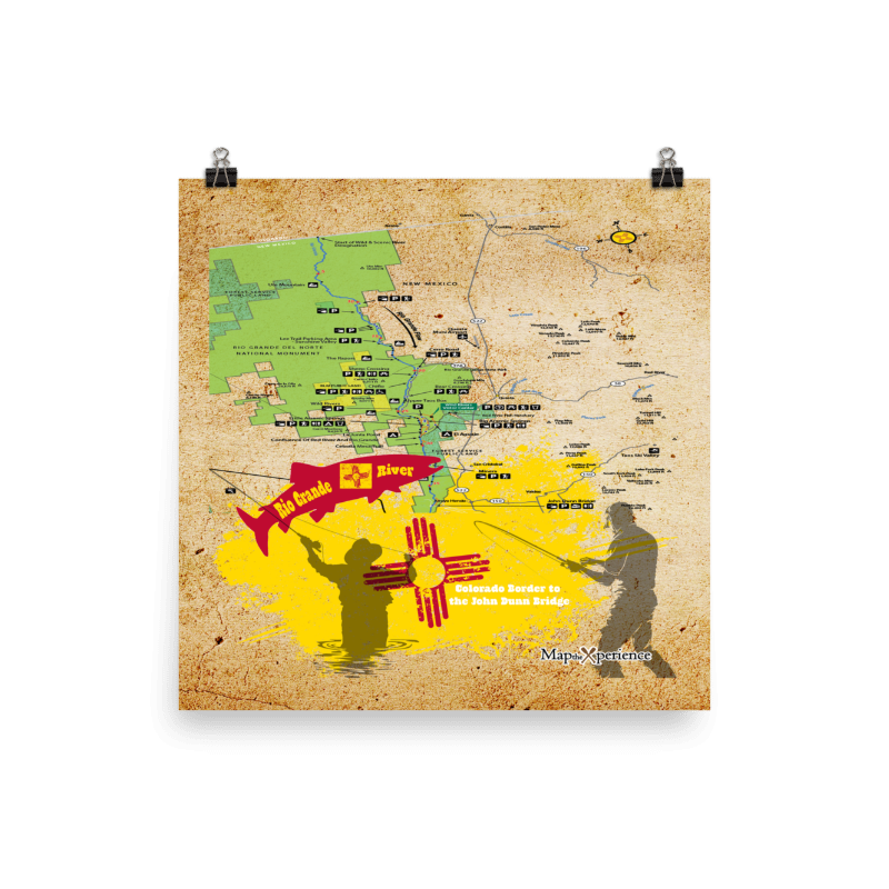 Rio Grande River, New Mexico Map Poster | Free Mobile Map