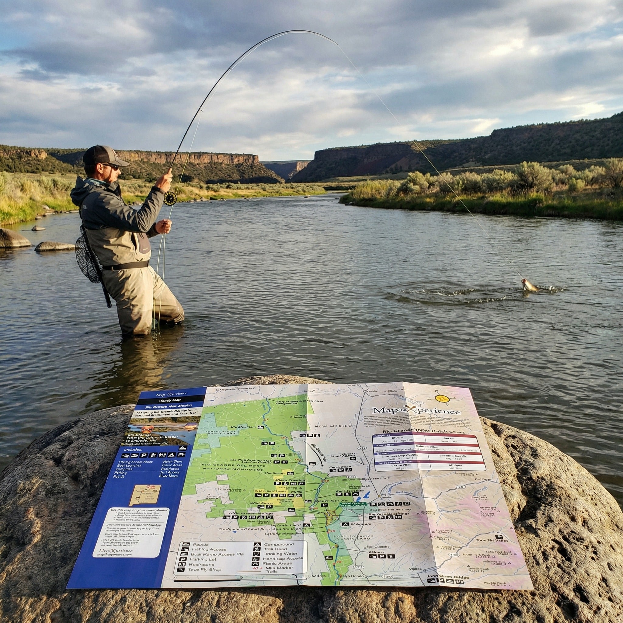 Rio Grande River New Mexico Fly Fishing Map | Public Access Guide