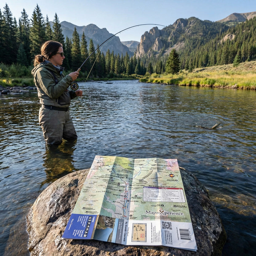 Rio Grande River Colorado Fishing Map & Public Access Guide ...