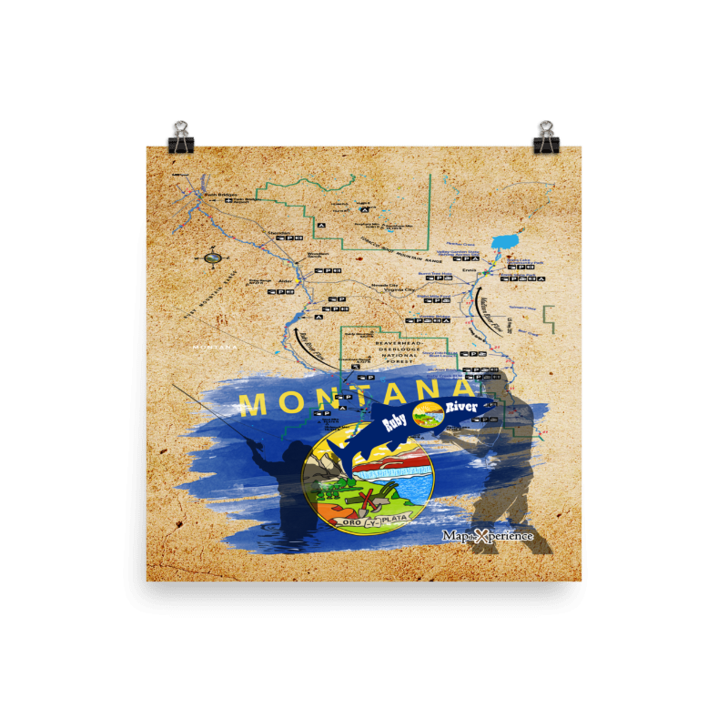 Ruby River, Montana Map Poster | Free Mobile Map