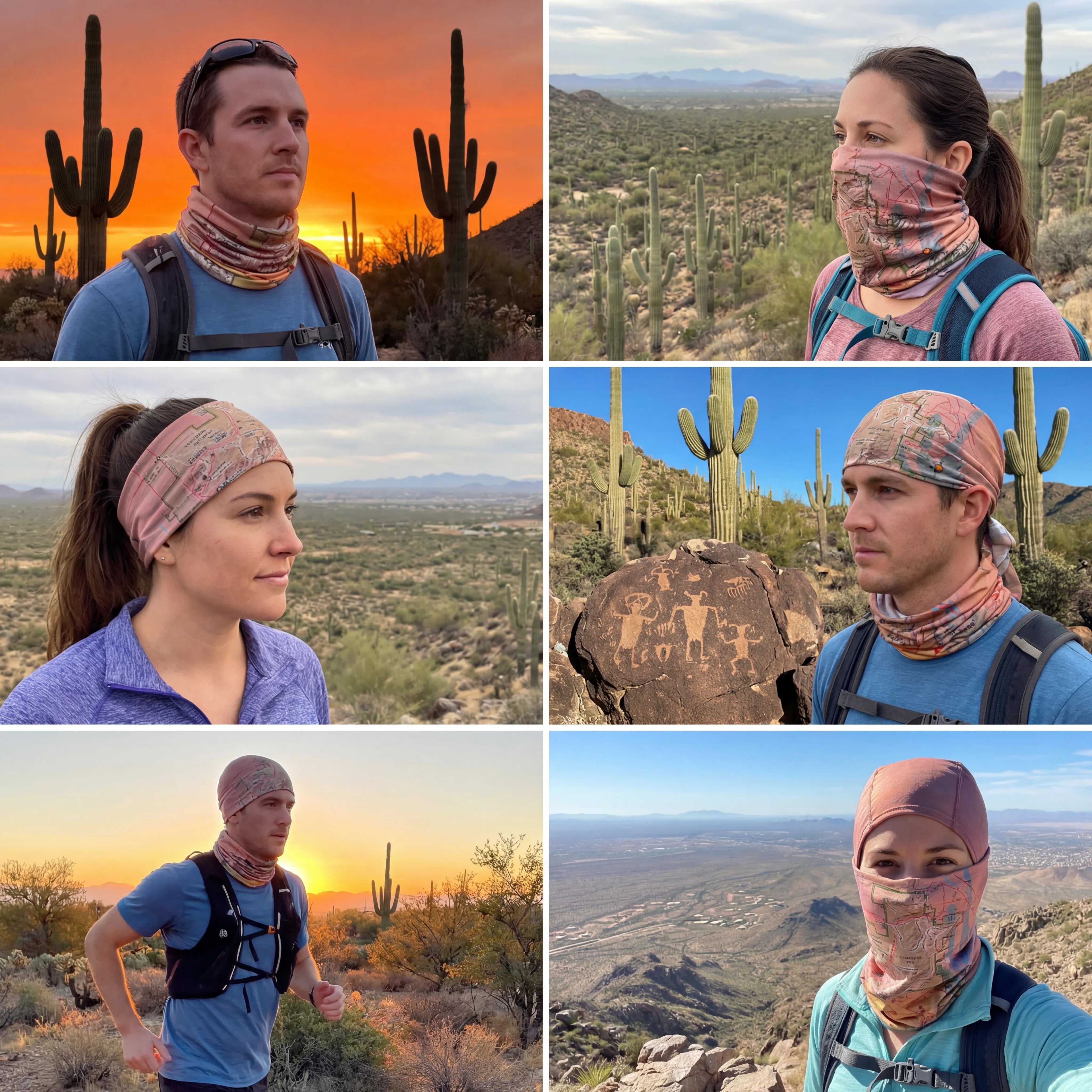Saguaro National Park West Map X Guard Neck Gaiter