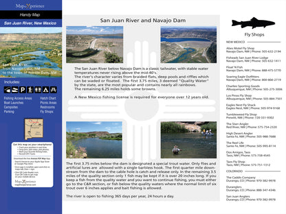 San Juan River GPS Fishing Map