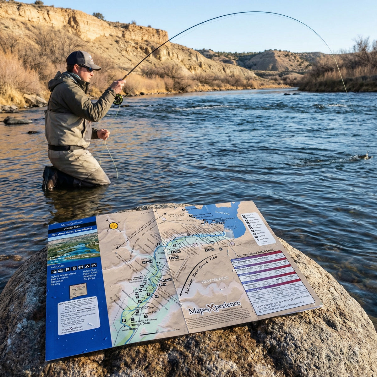 San Juan River New Mexico Fishing Map & Public Access Guide ...