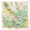 San Miguel River, Colorado Microfiber Map Bandana