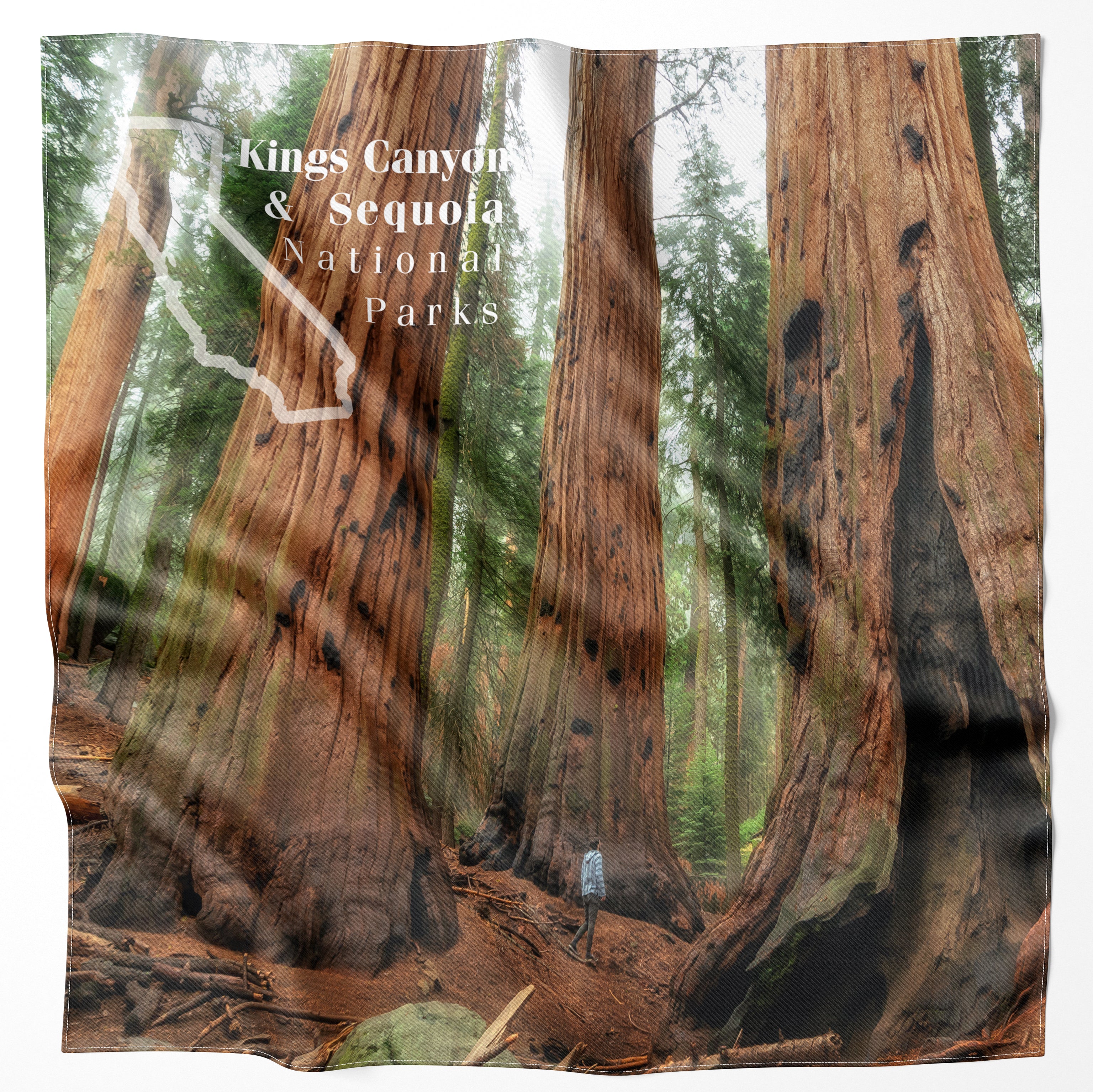 Sequoia National Park Handy Map Bandana