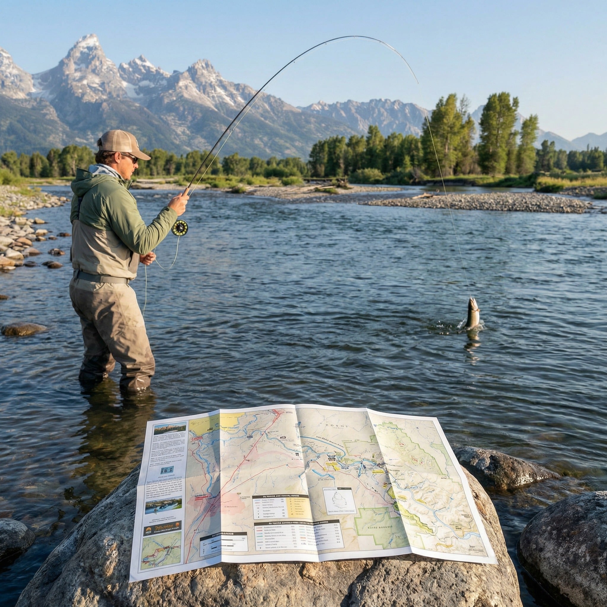Snake River & South Fork Snake River Fly Fishing and Floaters Map | Public GPS Access Guide
