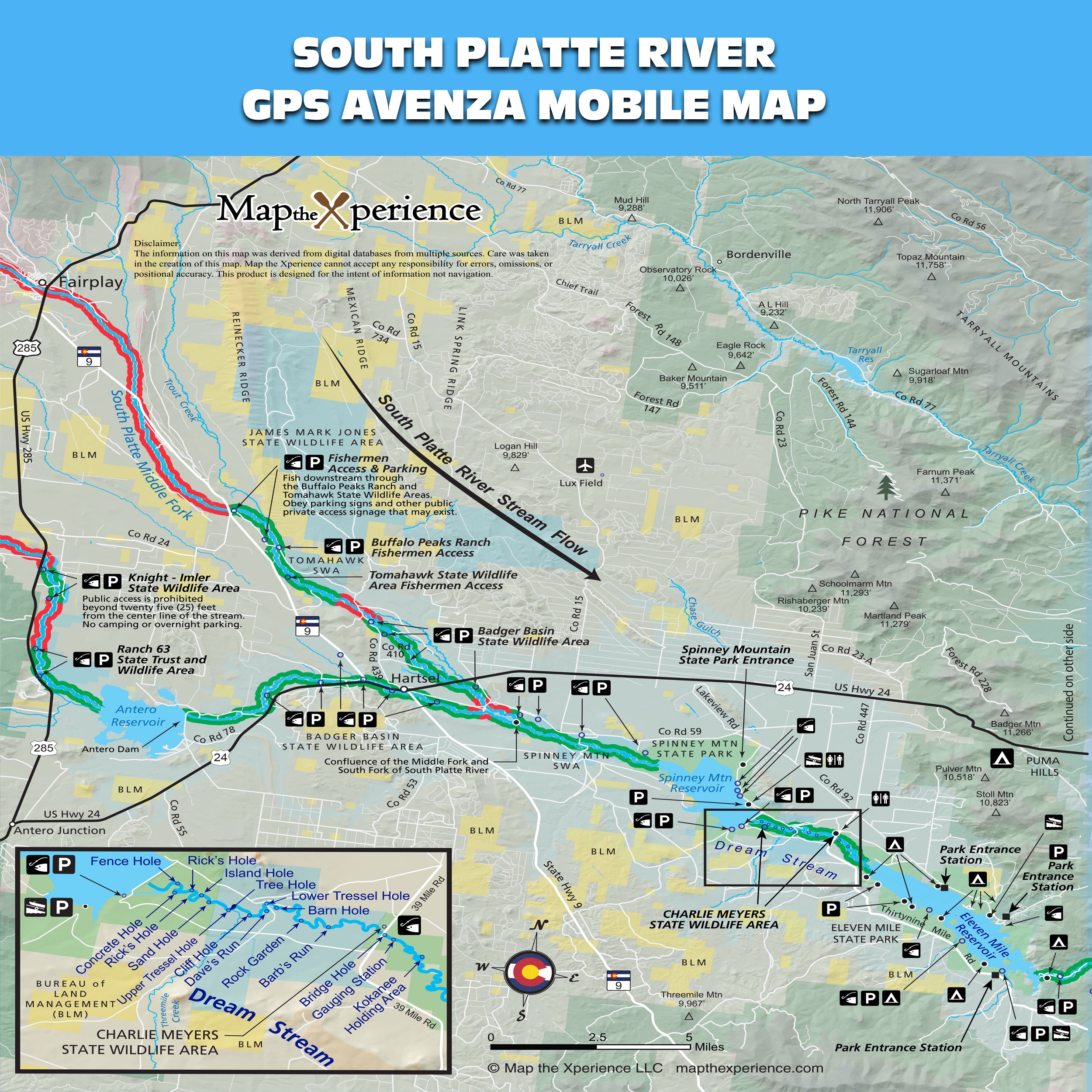 South Platte River Colorado Mobile GPS Map
