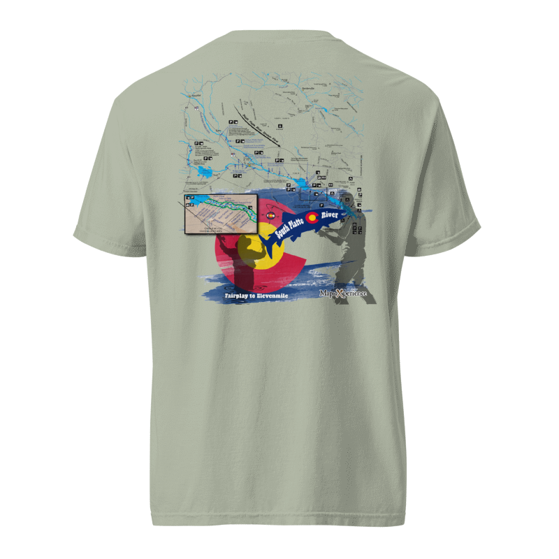 South Platte River Upper, Colorado Performance t-shirt