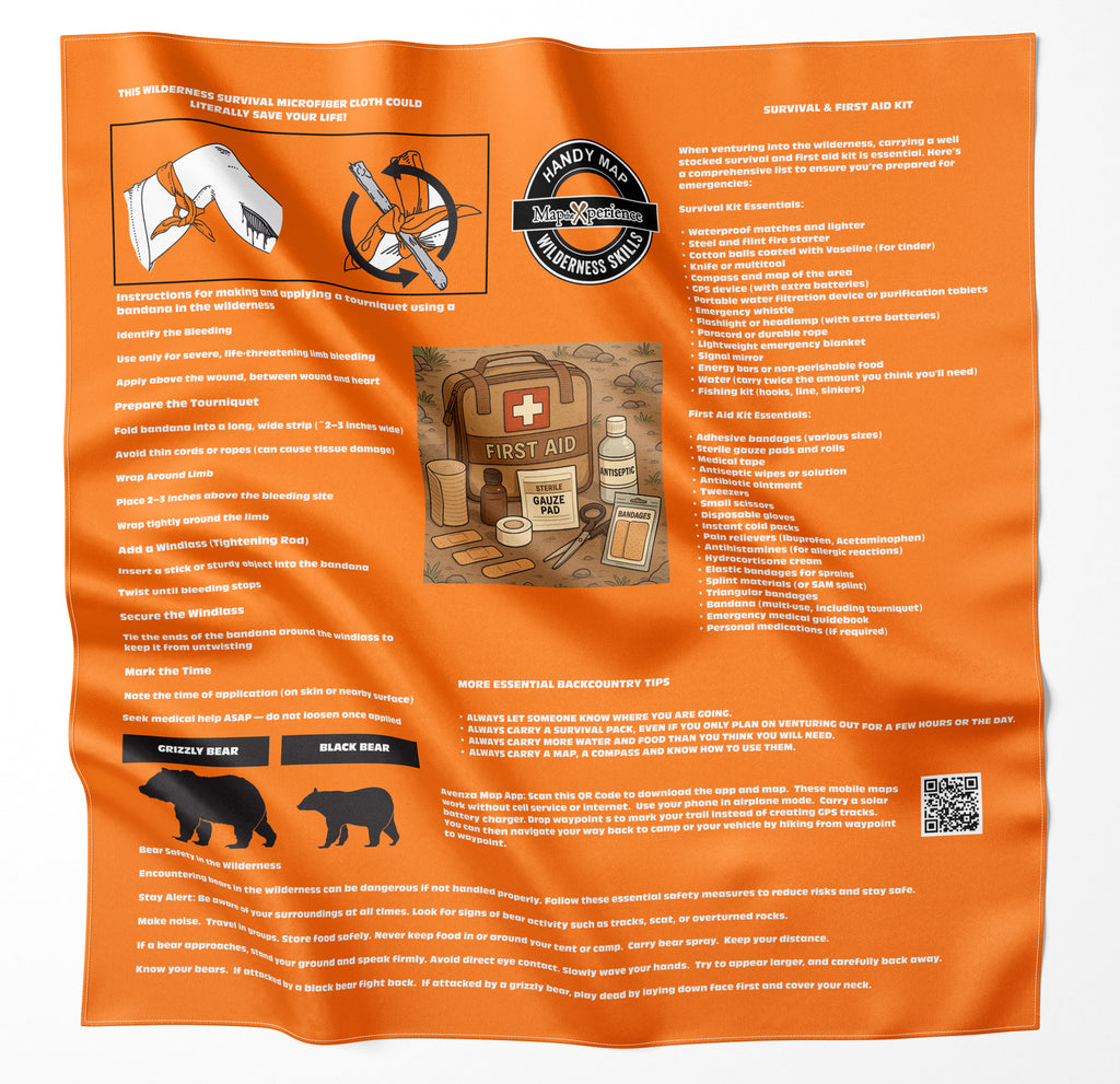 Survival Microfiber Cloth Bandana
