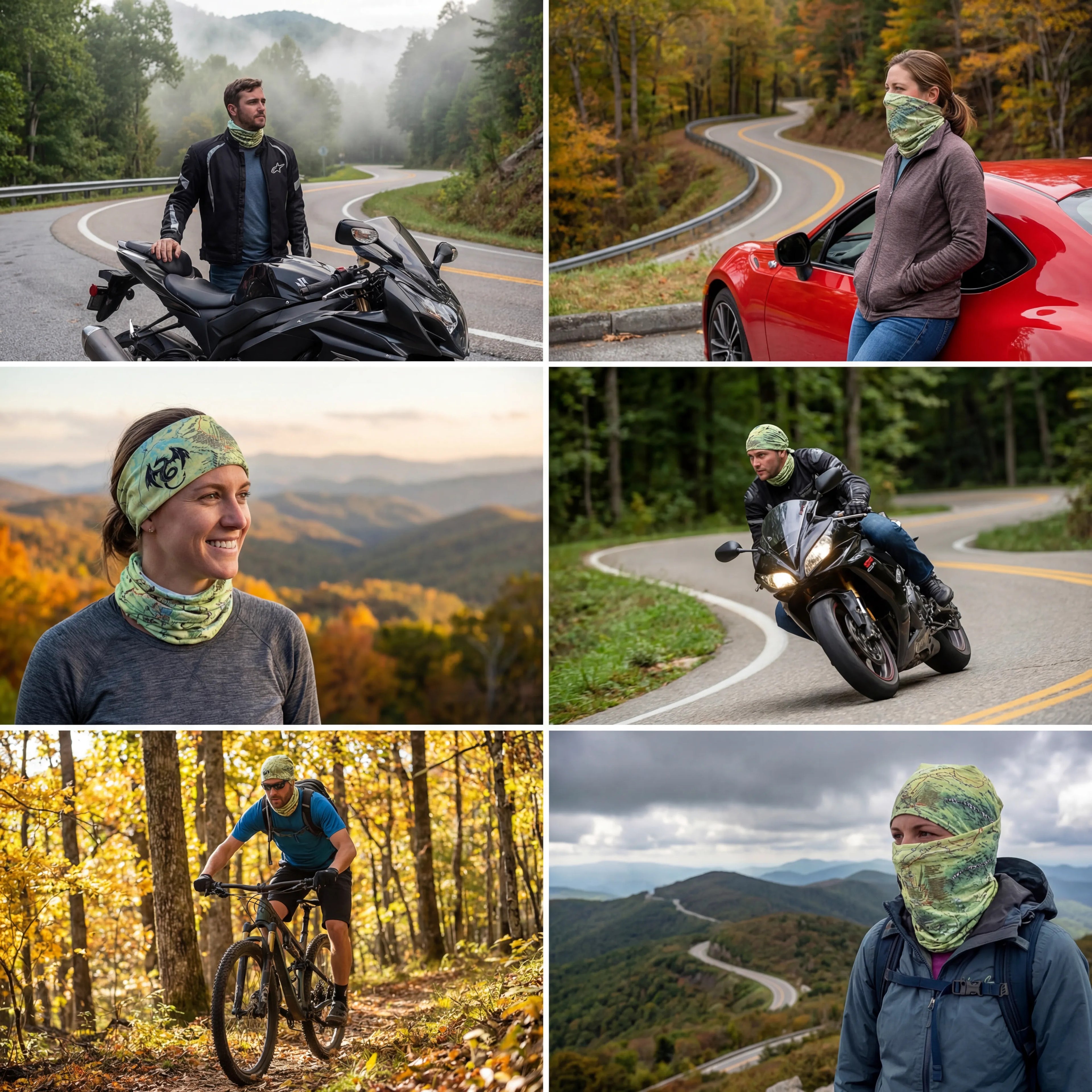 Tail of the Dragon Map X Guard Neck Gaiter