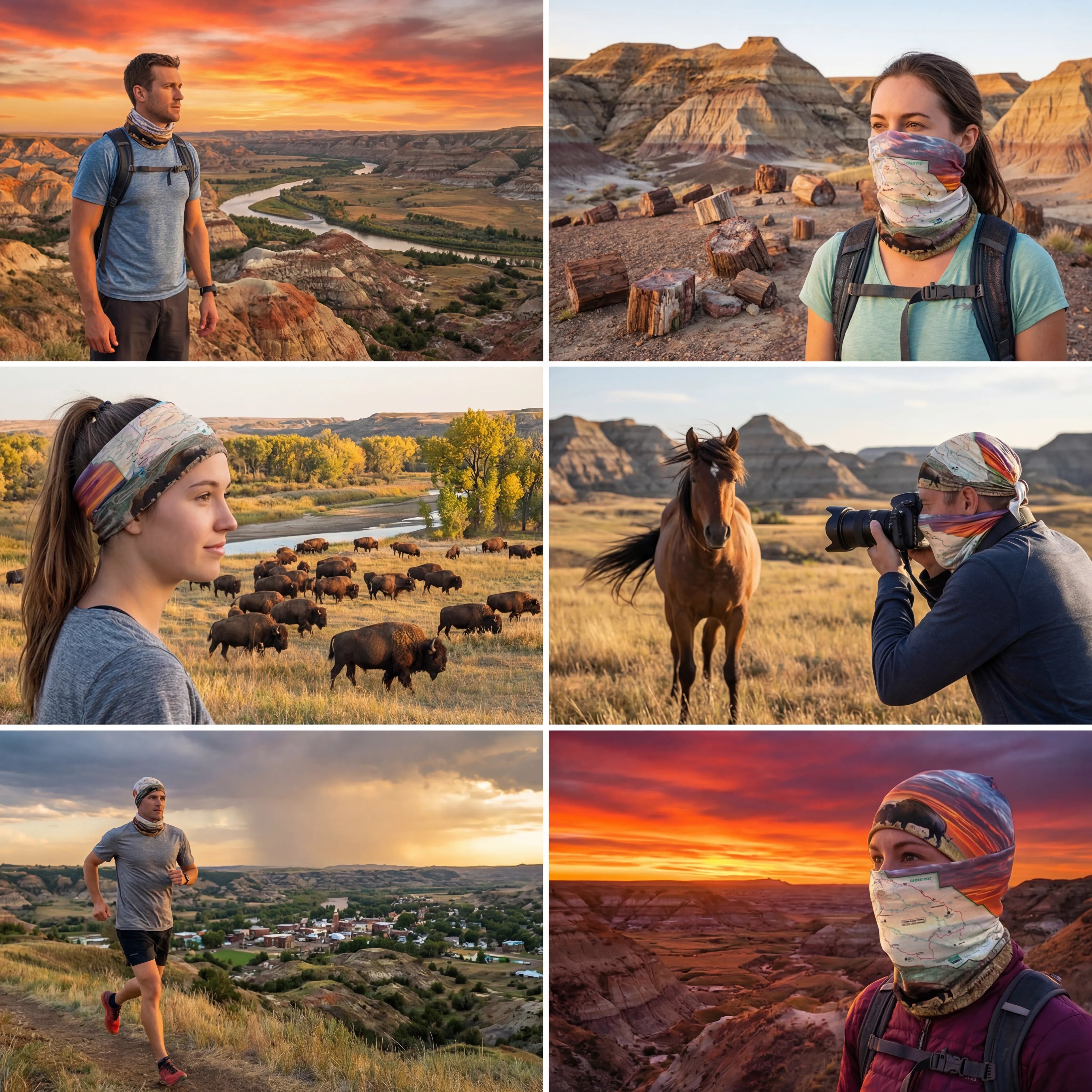 Theodore Roosevelt National Park South Unit Map X Guard Neck Gaiter