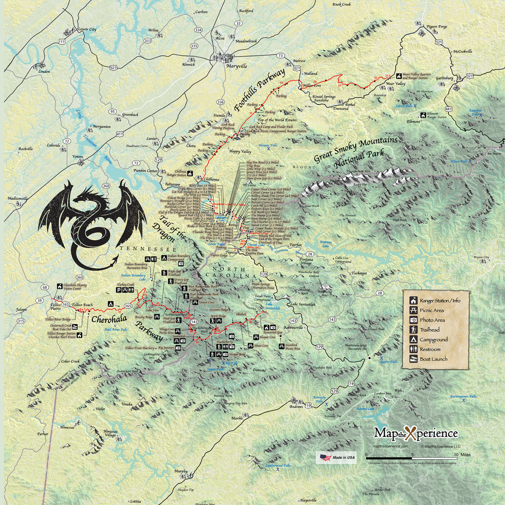 Tail of the Dragon Map X Guard Neck Gaiter