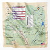 East River, Colorado Microfiber Map Bandana