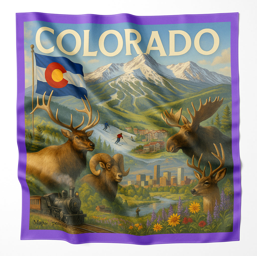 Telluride Colorado Microfiber Cloth Bandana