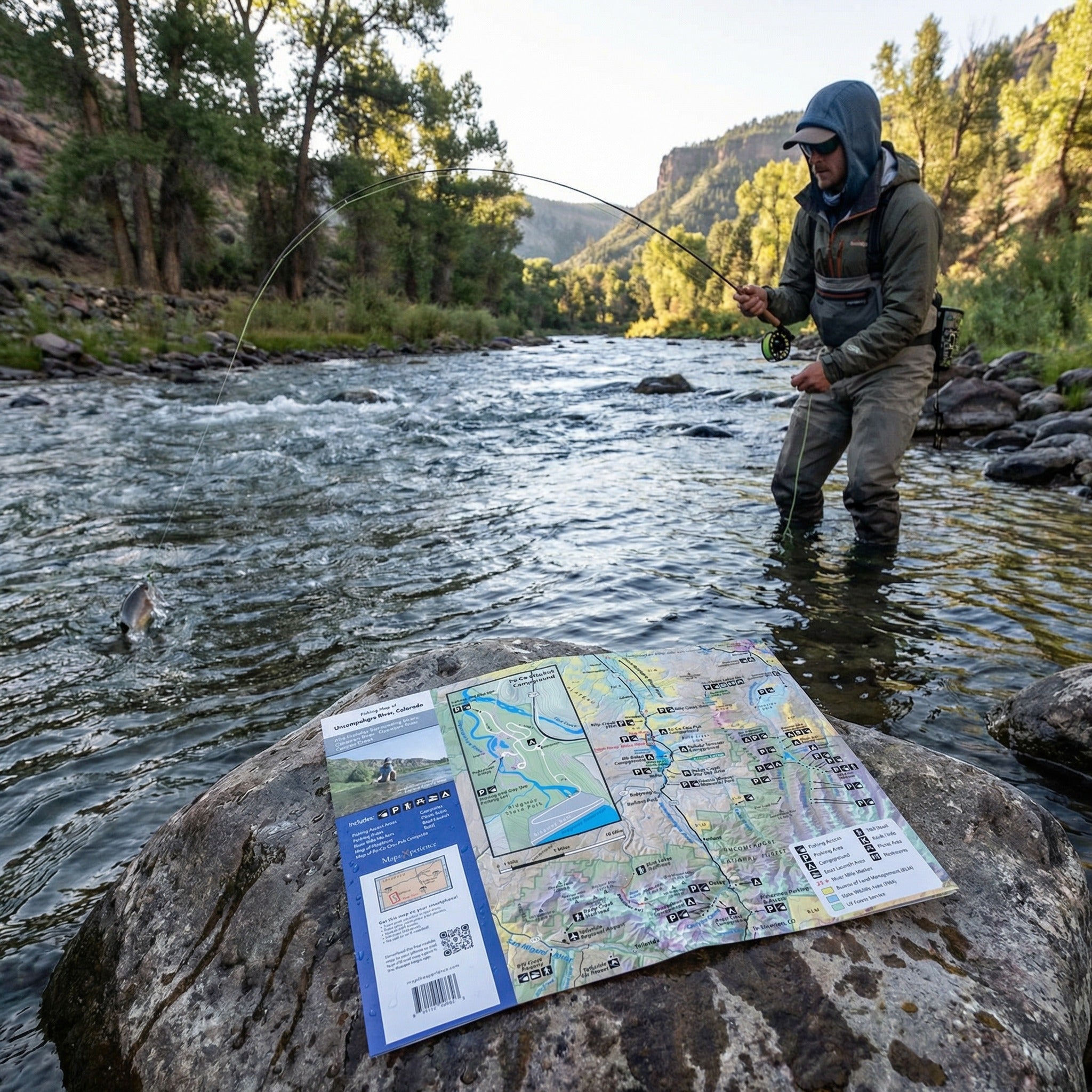 Uncompahgre River Colorado Fly Fishing Map | Public Access Guide
