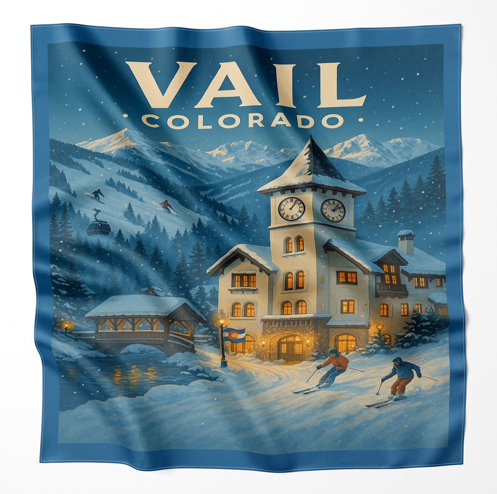 Vail Colorado Microfiber Cloth Bandana