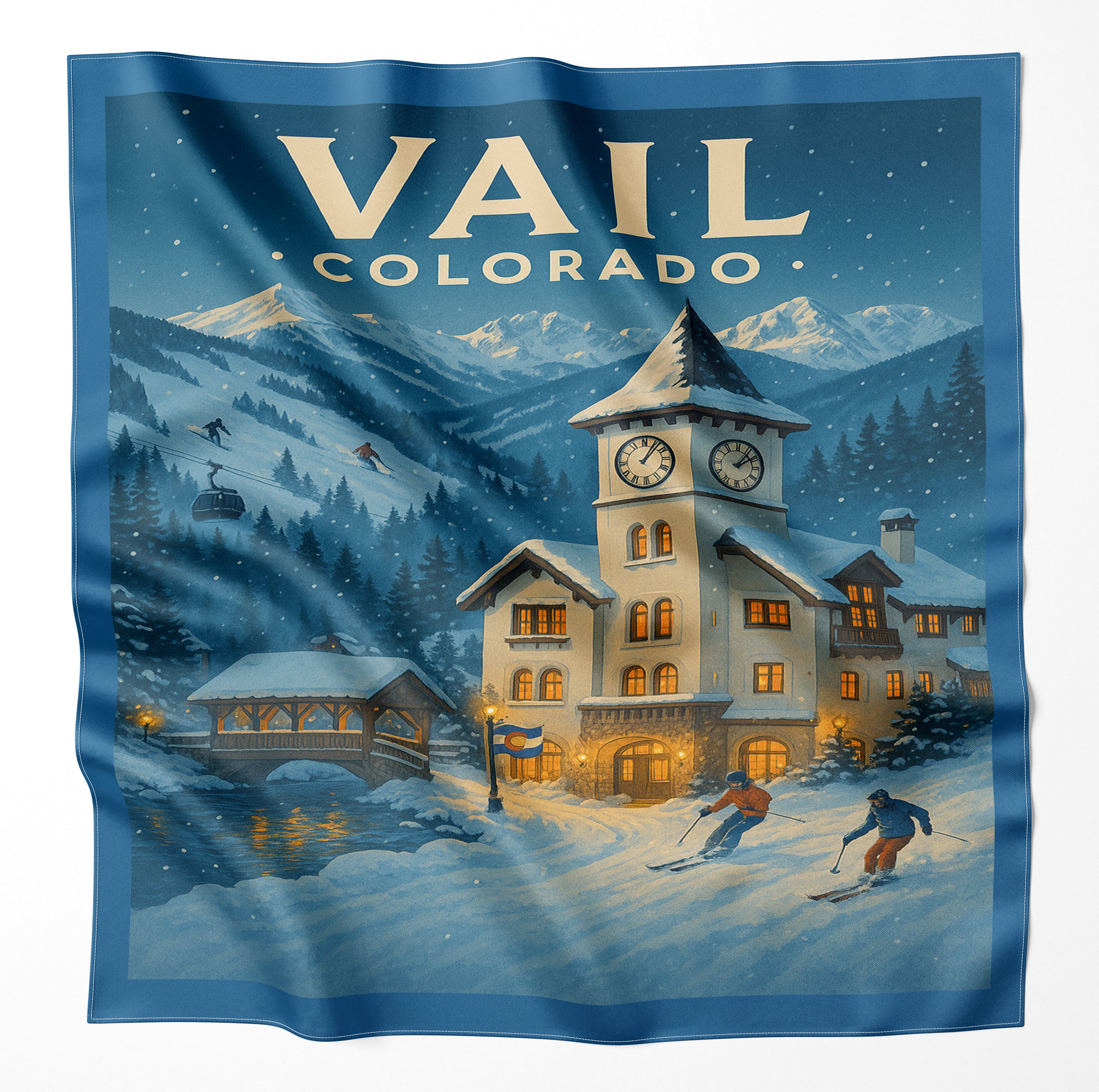 Vail Colorado Microfiber Cloth Bandana