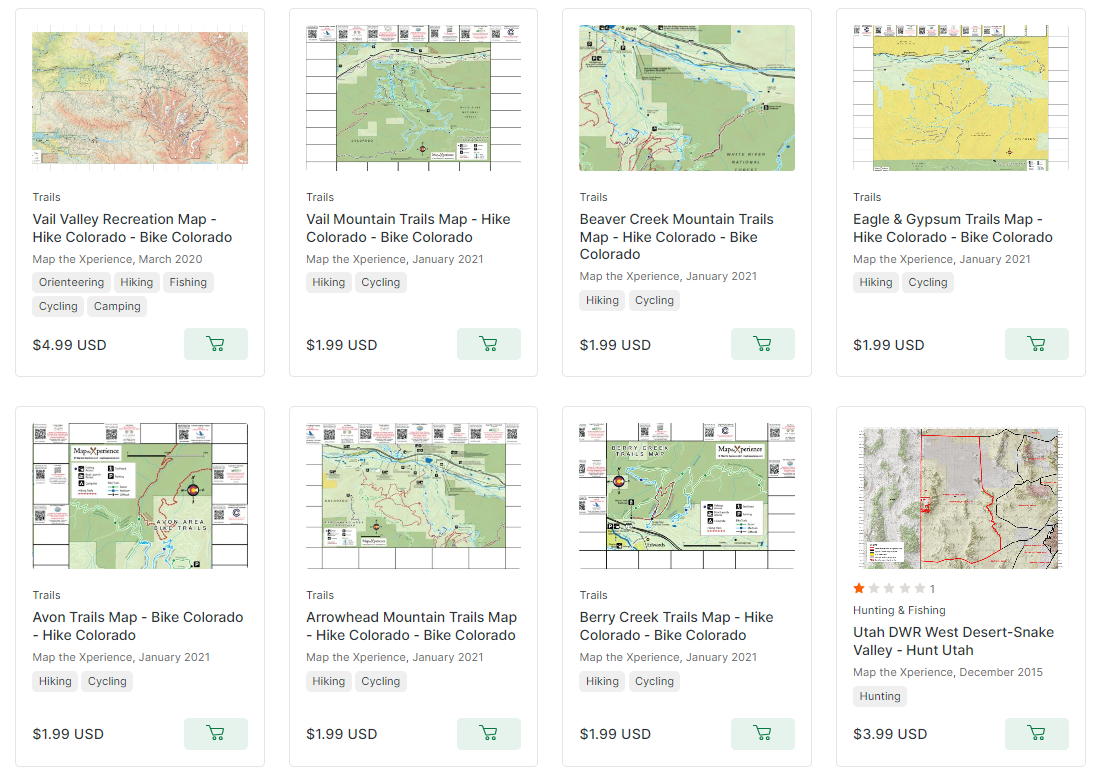 Vail Valley, Colorado GPS Mobile Maps | Avenza Map App
