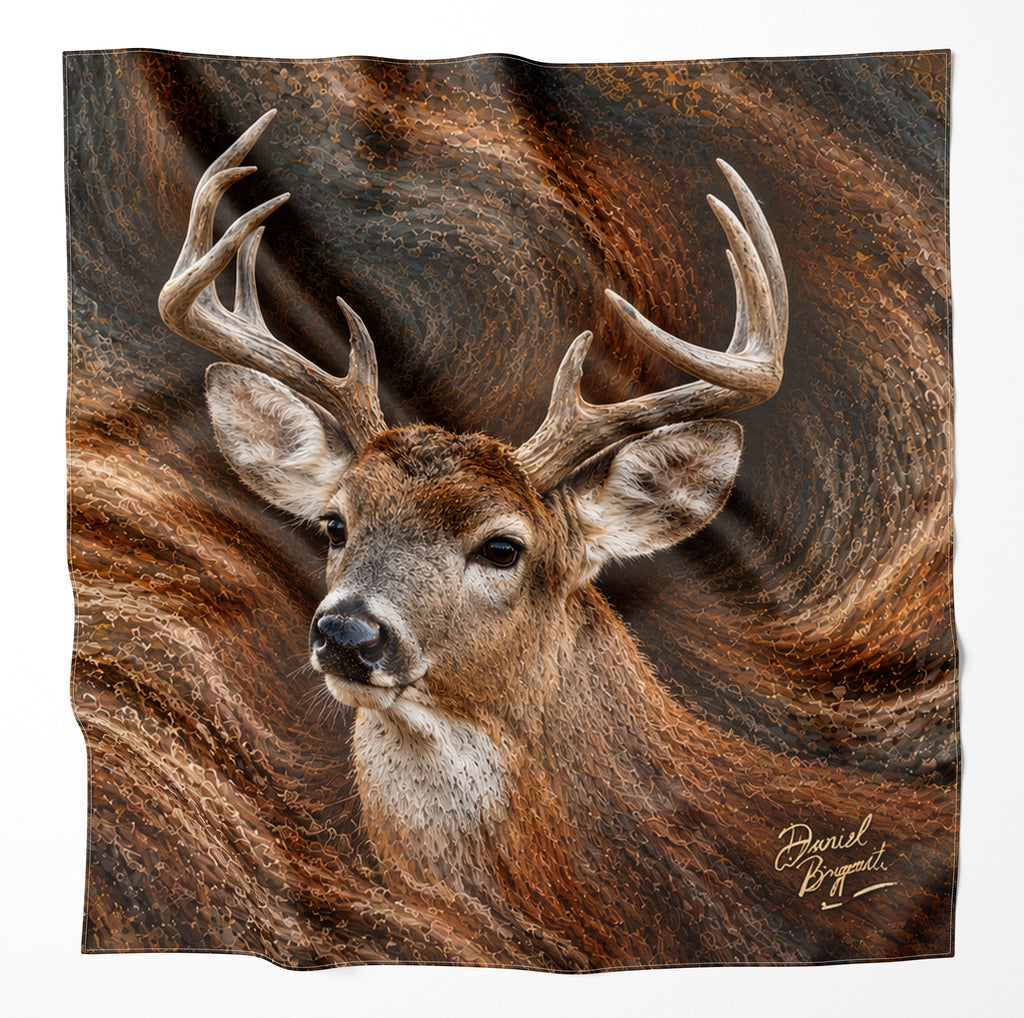 Whitetail Deer Buck Microfiber Cloth Bandana
