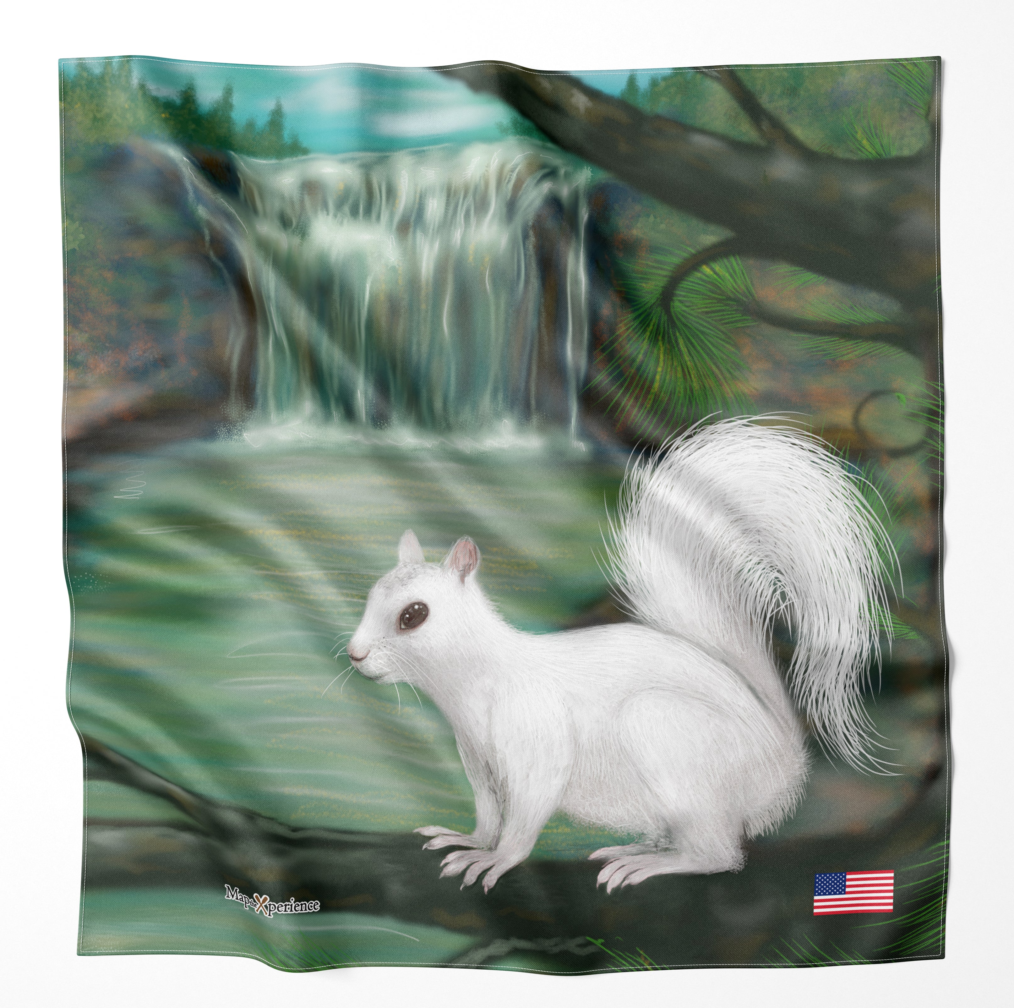 White Squirrels Microfiber Bandana