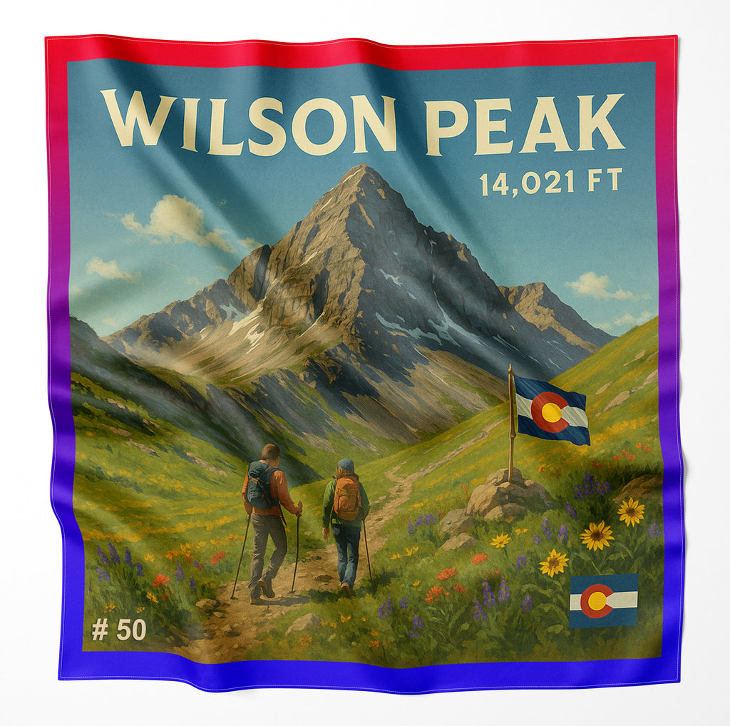 Wilson Peak Colorado 14er Microfiber Cloth Bandana