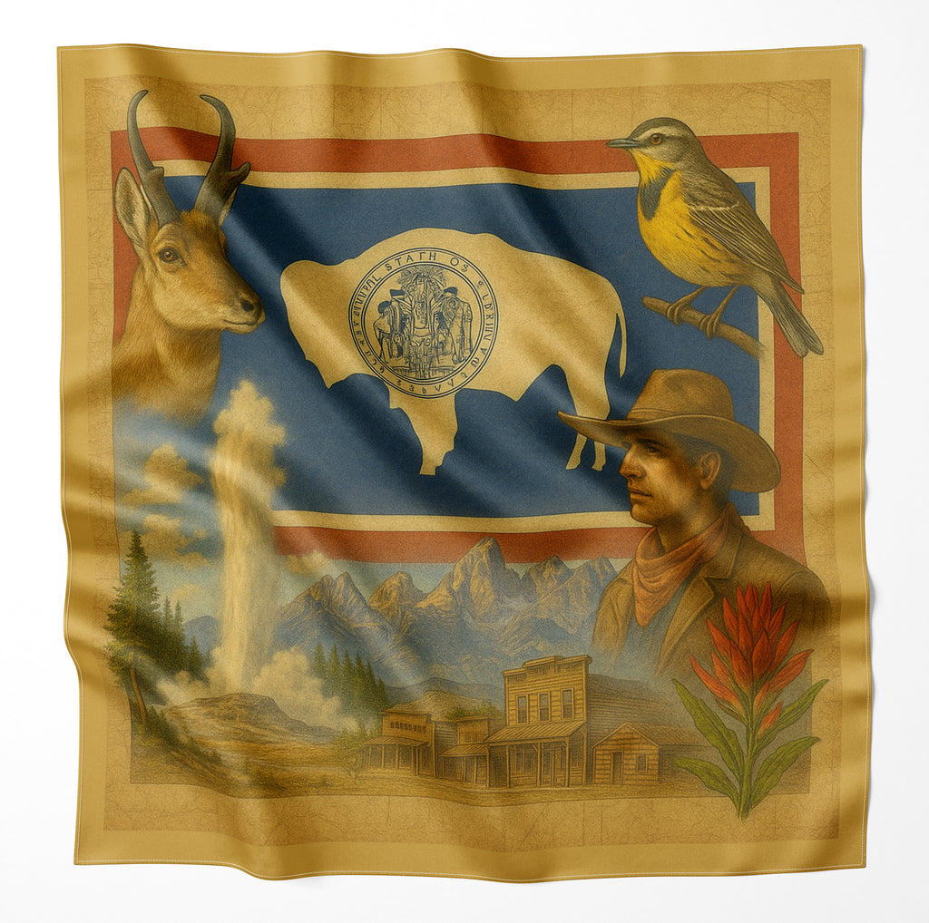 Wyoming Microfiber Cloth Bandana
