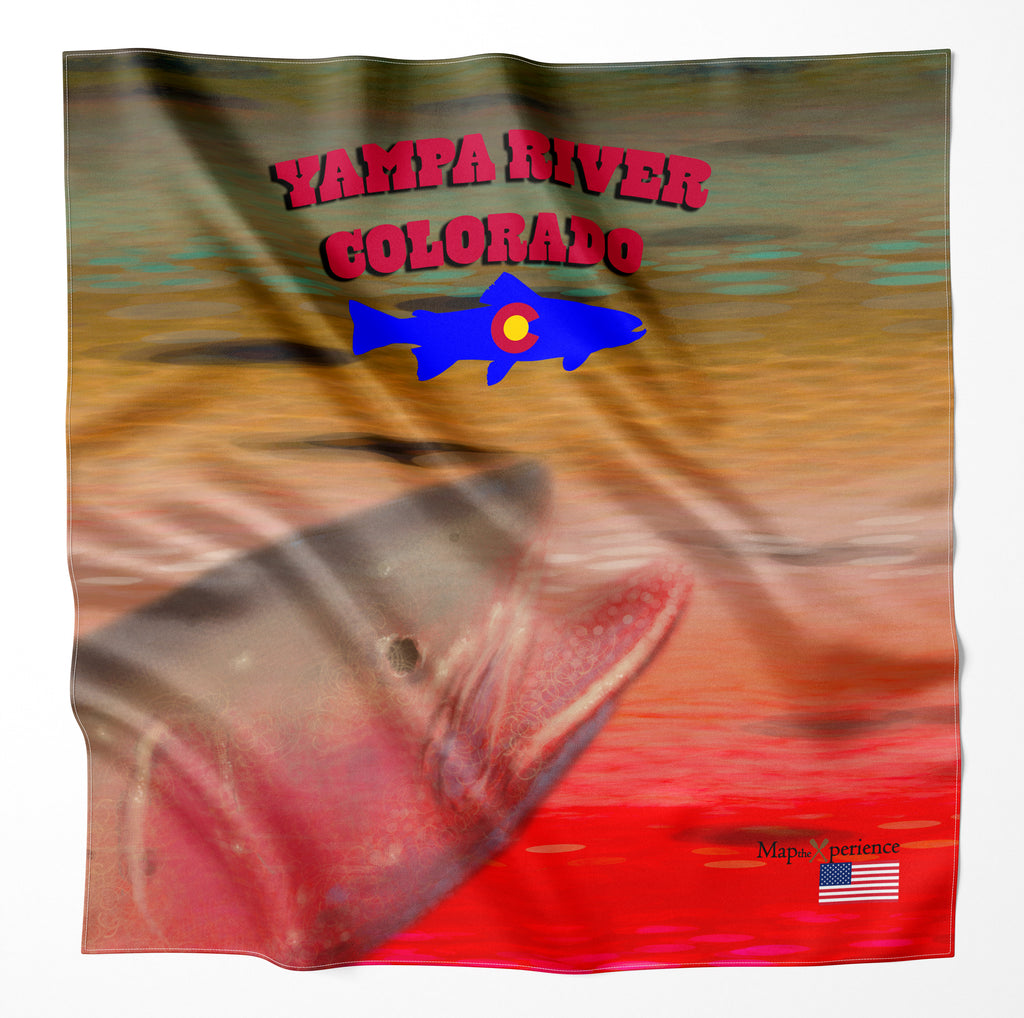 Yampa River Colorado Microfiber Map Bandana