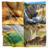 A vibrant microfiber cloth featuring Yellowstone National Park wildlife and landscapes, ideal for outdoor enthusiasts and national park visitors. Perfect for cleaning screens and lenses. #Yellowstone #HandyMap #MicrofiberCloth #OutdoorGear #NationalParkMerch