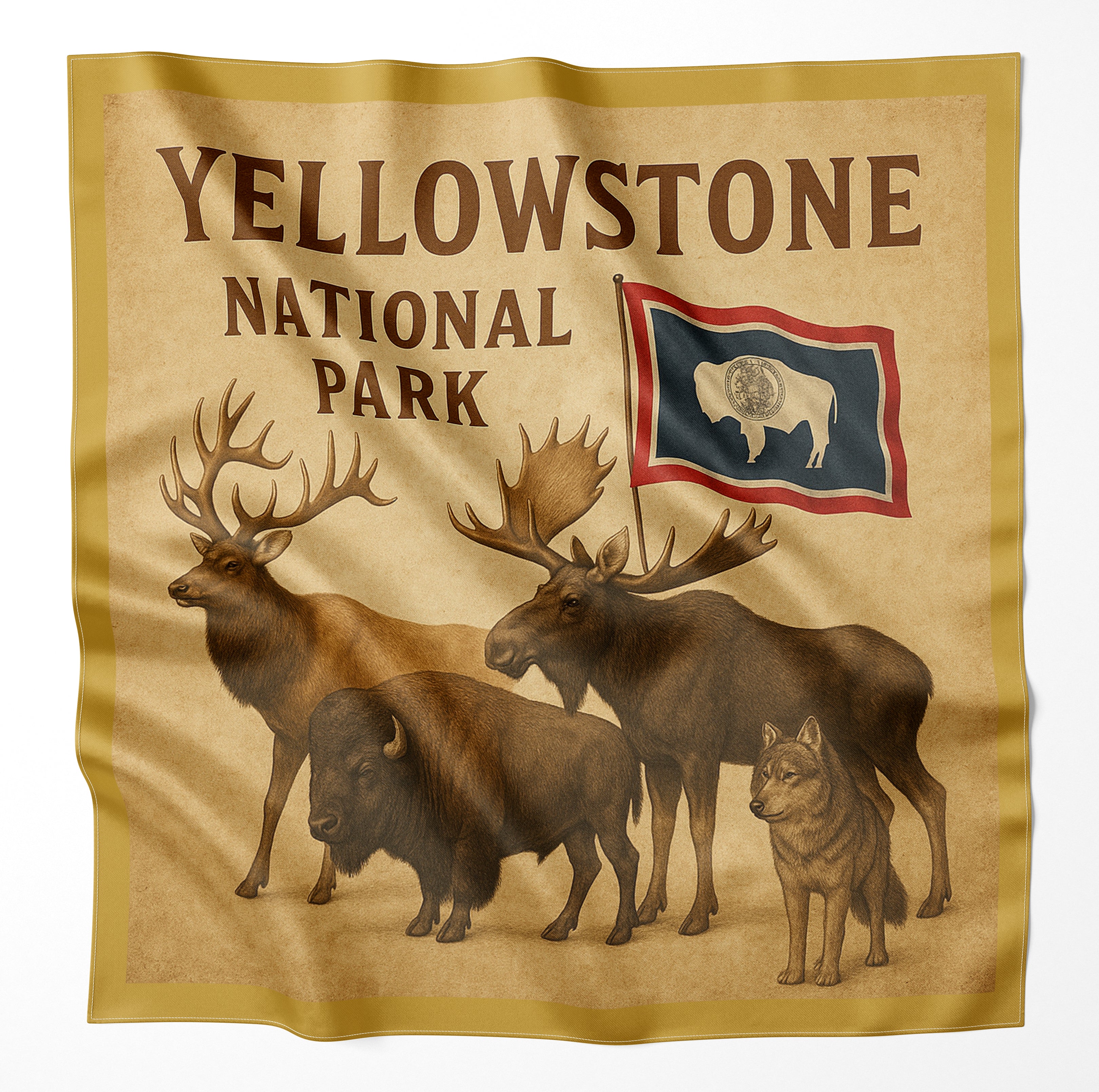 Yellowstone National Park Microfiber Cloth Bandana